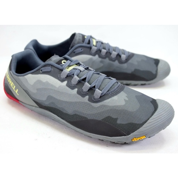 Merrell Vapor Glove 4 Mens Size US 9.5 Minimalist Gray Sneakers Running Shoes - Picture 1 of 12